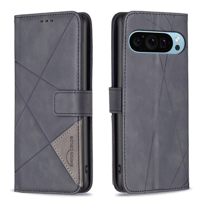 Magnetic Buckle Rhombus Texture Leather Phone Case, For Google Pixel 11 / 11 Pro, For Google Pixel 10a, For Google Pixel 9A, For Google Pixel 9 Pro, For Google Pixel 9, For Google Pixel 8a, For Google Pixel 8 Pro, For Google Pixel 8