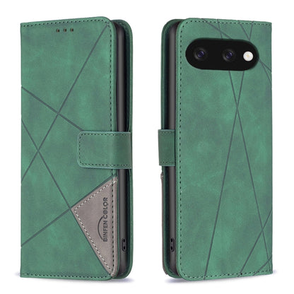 Magnetic Buckle Rhombus Texture Leather Phone Case, For Google Pixel 11 / 11 Pro, For Google Pixel 10a, For Google Pixel 9A, For Google Pixel 9 Pro, For Google Pixel 9, For Google Pixel 8a, For Google Pixel 8 Pro, For Google Pixel 8
