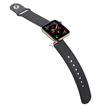 Single Buckle TPU+ Genuine Leather Watchband, For Apple Watch Series 7 41mm / 6 & SE & 5 & 4 40mm / 3 & 2 & 1 38mm, For Apple Watch Series 7 45mm / 6 & SE & 5 & 4 44mm / 3 & 2 & 1 42mm, For Apple Watch Series 8&7 41mm / SE 2&6&SE&5&4 40mm / 3&2&1 38mm�...
