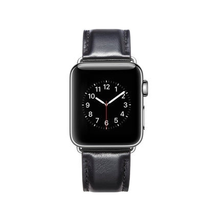 Crazy Horse Texture Top-grain Leather Watchband, For Apple Watch Series 7 41mm / 6 & SE & 5 & 4 40mm / 3 & 2 & 1 38mm, For Apple Watch Series 7 45mm / 6 & SE & 5 & 4 44mm / 3 & 2 & 1 42mm