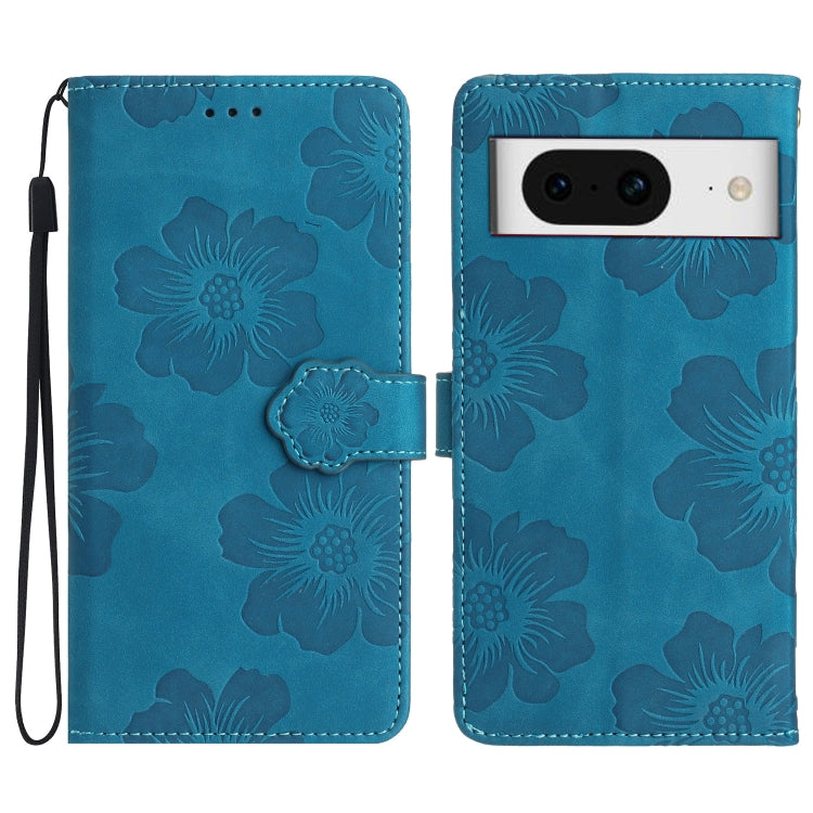 Flower Embossing Pattern Leather Phone Case, For Google Pixel 8, For Google Pixel 8 Pro, For Google Pixel 7, For Google Pixel 7 Pro, For Google Pixel 7a, For Google Pixel 6, For Google Pixel 6 Pro, For Google Pixel 6a