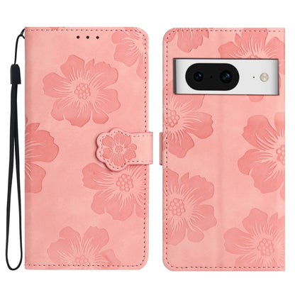 Flower Embossing Pattern Leather Phone Case, For Google Pixel 8, For Google Pixel 8 Pro, For Google Pixel 7, For Google Pixel 7 Pro, For Google Pixel 7a, For Google Pixel 6, For Google Pixel 6 Pro, For Google Pixel 6a