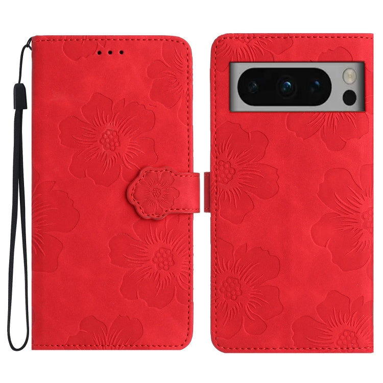 Flower Embossing Pattern Leather Phone Case, For Google Pixel 8, For Google Pixel 8 Pro, For Google Pixel 7, For Google Pixel 7 Pro, For Google Pixel 7a, For Google Pixel 6, For Google Pixel 6 Pro, For Google Pixel 6a