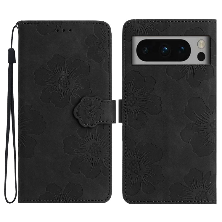 Flower Embossing Pattern Leather Phone Case, For Google Pixel 8, For Google Pixel 8 Pro, For Google Pixel 7, For Google Pixel 7 Pro, For Google Pixel 7a, For Google Pixel 6, For Google Pixel 6 Pro, For Google Pixel 6a