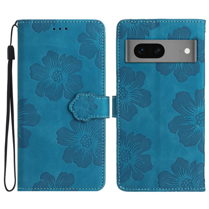 Flower Embossing Pattern Leather Phone Case, For Google Pixel 8, For Google Pixel 8 Pro, For Google Pixel 7, For Google Pixel 7 Pro, For Google Pixel 7a, For Google Pixel 6, For Google Pixel 6 Pro, For Google Pixel 6a