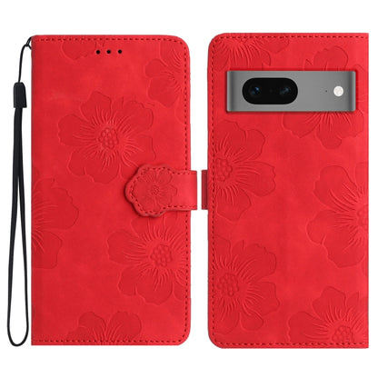 Flower Embossing Pattern Leather Phone Case, For Google Pixel 8, For Google Pixel 8 Pro, For Google Pixel 7, For Google Pixel 7 Pro, For Google Pixel 7a, For Google Pixel 6, For Google Pixel 6 Pro, For Google Pixel 6a