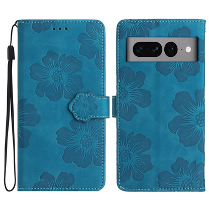 Flower Embossing Pattern Leather Phone Case, For Google Pixel 8, For Google Pixel 8 Pro, For Google Pixel 7, For Google Pixel 7 Pro, For Google Pixel 7a, For Google Pixel 6, For Google Pixel 6 Pro, For Google Pixel 6a