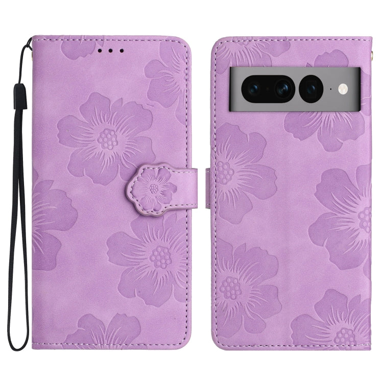 Flower Embossing Pattern Leather Phone Case, For Google Pixel 8, For Google Pixel 8 Pro, For Google Pixel 7, For Google Pixel 7 Pro, For Google Pixel 7a, For Google Pixel 6, For Google Pixel 6 Pro, For Google Pixel 6a