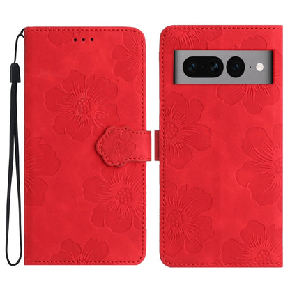 Flower Embossing Pattern Leather Phone Case, For Google Pixel 8, For Google Pixel 8 Pro, For Google Pixel 7, For Google Pixel 7 Pro, For Google Pixel 7a, For Google Pixel 6, For Google Pixel 6 Pro, For Google Pixel 6a