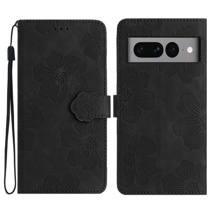 Flower Embossing Pattern Leather Phone Case, For Google Pixel 8, For Google Pixel 8 Pro, For Google Pixel 7, For Google Pixel 7 Pro, For Google Pixel 7a, For Google Pixel 6, For Google Pixel 6 Pro, For Google Pixel 6a