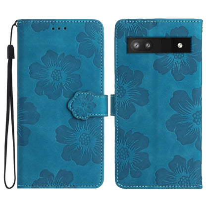 Flower Embossing Pattern Leather Phone Case, For Google Pixel 8, For Google Pixel 8 Pro, For Google Pixel 7, For Google Pixel 7 Pro, For Google Pixel 7a, For Google Pixel 6, For Google Pixel 6 Pro, For Google Pixel 6a
