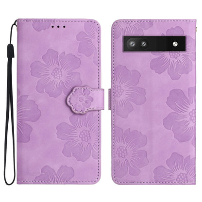 Flower Embossing Pattern Leather Phone Case, For Google Pixel 8, For Google Pixel 8 Pro, For Google Pixel 7, For Google Pixel 7 Pro, For Google Pixel 7a, For Google Pixel 6, For Google Pixel 6 Pro, For Google Pixel 6a