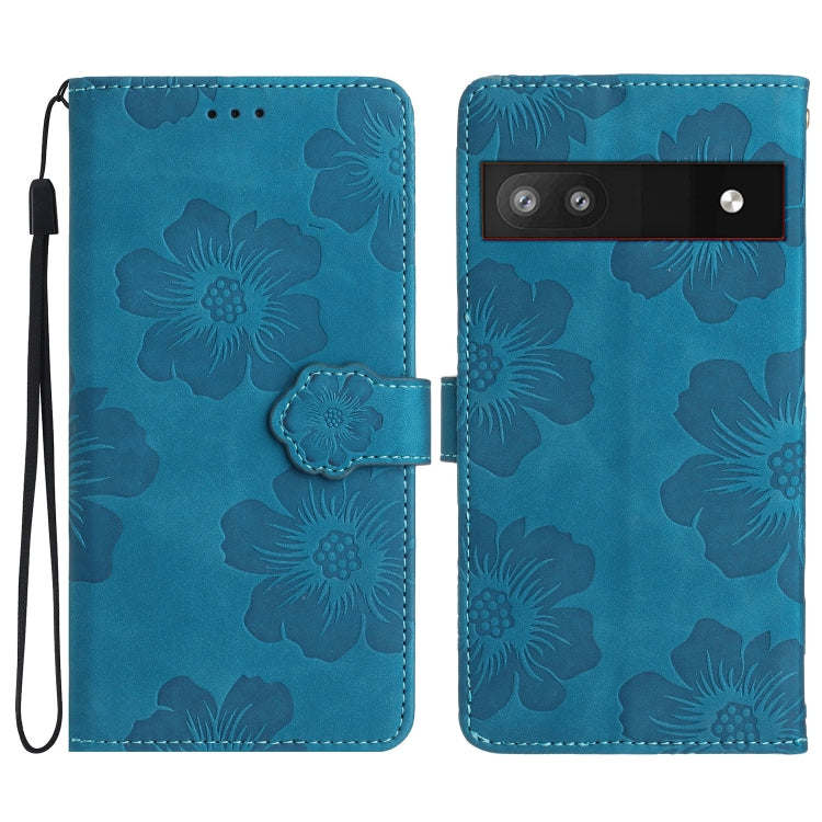 Flower Embossing Pattern Leather Phone Case, For Google Pixel 8, For Google Pixel 8 Pro, For Google Pixel 7, For Google Pixel 7 Pro, For Google Pixel 7a, For Google Pixel 6, For Google Pixel 6 Pro, For Google Pixel 6a