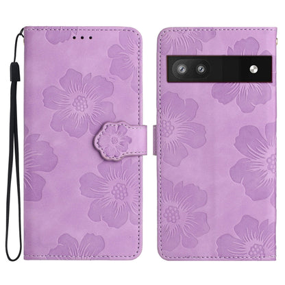 Flower Embossing Pattern Leather Phone Case, For Google Pixel 8, For Google Pixel 8 Pro, For Google Pixel 7, For Google Pixel 7 Pro, For Google Pixel 7a, For Google Pixel 6, For Google Pixel 6 Pro, For Google Pixel 6a