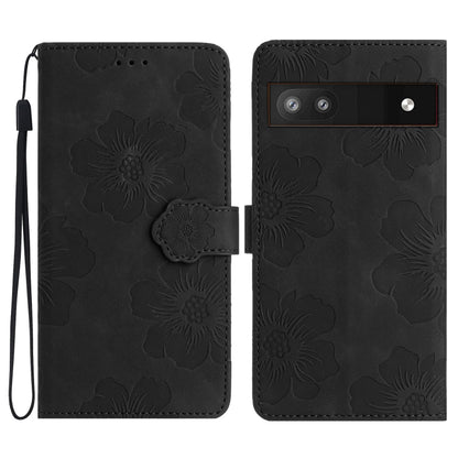 Flower Embossing Pattern Leather Phone Case, For Google Pixel 8, For Google Pixel 8 Pro, For Google Pixel 7, For Google Pixel 7 Pro, For Google Pixel 7a, For Google Pixel 6, For Google Pixel 6 Pro, For Google Pixel 6a