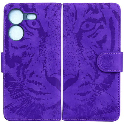 Tiger Embossing Pattern Flip Leather Phone Case, For Tecno Camon 20 Pro 5G, For Tecno Pova 5, For Tecno Spark 10 5G, For Tecno Spark 10 Pro, For Tecno Spark 10 / Spark 10C
