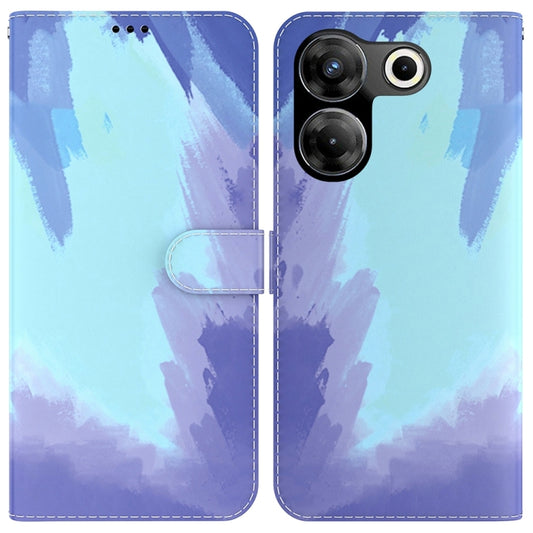 Watercolor Pattern Flip Leather Phone Case, For Tecno Camon 20 Pro 5G, For Tecno Pova 5, For Tecno Spark 10 5G, For Tecno Spark 10 Pro, For Tecno Spark 10 / Spark 10C