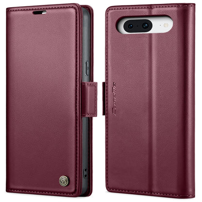 CaseMe 023 Butterfly Buckle Litchi Texture RFID Anti-theft Leather Phone Case, For Google Pixel 10 Pro XL / 9 Pro XL, For Google Pixel 10 / 10 Pro / 9, For Google Pixel 8a, For Google Pixel 8 Pro, For Google Pixel 8, For Google Pixel 7a