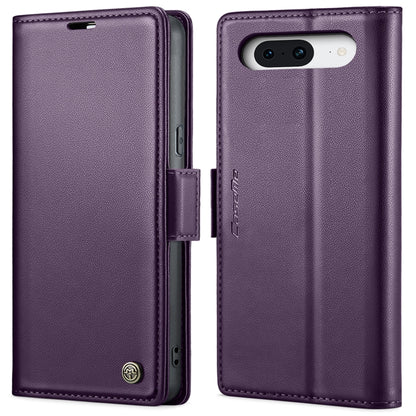 CaseMe 023 Butterfly Buckle Litchi Texture RFID Anti-theft Leather Phone Case, For Google Pixel 10 Pro XL / 9 Pro XL, For Google Pixel 10 / 10 Pro / 9, For Google Pixel 8a, For Google Pixel 8 Pro, For Google Pixel 8, For Google Pixel 7a