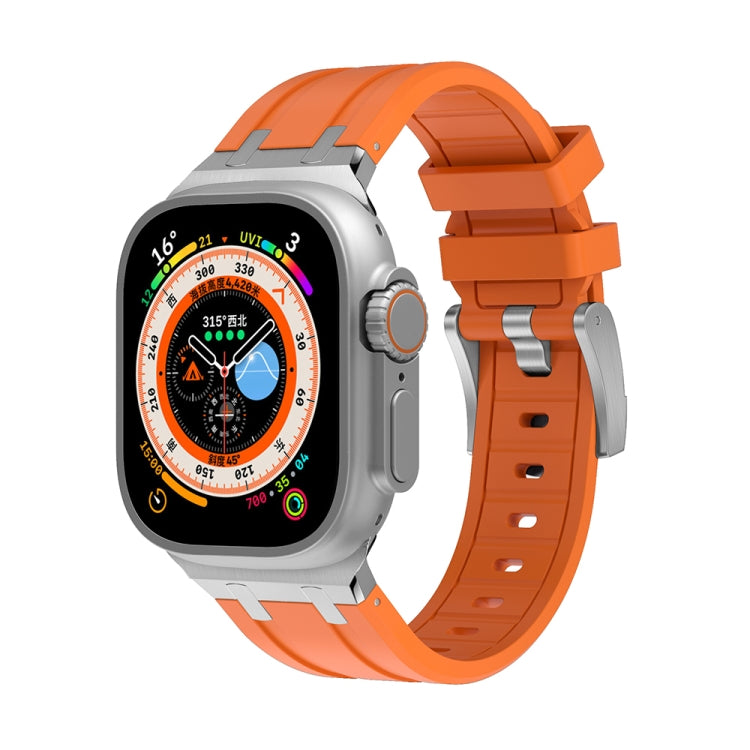 AP Silicone Watch Band, For Apple Watch 7 41mm, For Apple Watch 7 45mm, For Apple Watch SE 40mm, For Apple Watch SE 44mm, For Apple Watch 6 40mm, For Apple Watch 6 44mm