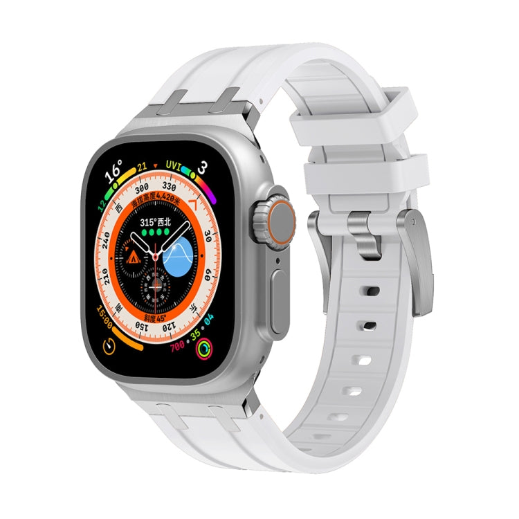 AP Silicone Watch Band, For Apple Watch Series 10 46mm, For Apple Watch Series 10 42mm, For Apple Watch SE 2023 44mm, For Apple Watch SE 2023 40mm, For Apple Watch Ultra 2 49mm, For Apple Watch 9 45mm