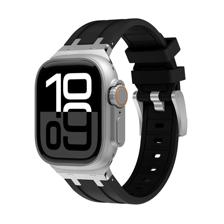 AP Silicone Watch Band, For Apple Watch Series 10 46mm, For Apple Watch Series 10 42mm, For Apple Watch SE 2023 44mm, For Apple Watch SE 2023 40mm, For Apple Watch Ultra 2 49mm, For Apple Watch 9 45mm