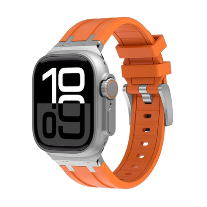 AP Silicone Watch Band, For Apple Watch Series 10 46mm, For Apple Watch Series 10 42mm, For Apple Watch SE 2023 44mm, For Apple Watch SE 2023 40mm, For Apple Watch Ultra 2 49mm, For Apple Watch 9 45mm