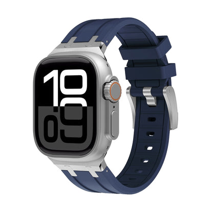 AP Silicone Watch Band, For Apple Watch Series 10 46mm, For Apple Watch Series 10 42mm, For Apple Watch SE 2023 44mm, For Apple Watch SE 2023 40mm, For Apple Watch Ultra 2 49mm, For Apple Watch 9 45mm