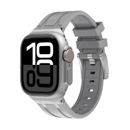 AP Silicone Watch Band, For Apple Watch Series 10 46mm, For Apple Watch Series 10 42mm, For Apple Watch SE 2023 44mm, For Apple Watch SE 2023 40mm, For Apple Watch Ultra 2 49mm, For Apple Watch 9 45mm