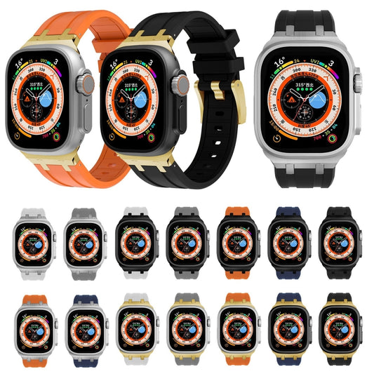 AP Silicone Watch Band, For Apple Watch 7 41mm, For Apple Watch 7 45mm, For Apple Watch SE 40mm, For Apple Watch SE 44mm, For Apple Watch 6 40mm, For Apple Watch 6 44mm