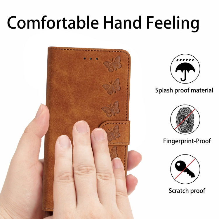Seven Butterflies Embossed Leather Phone Case, For Tecno Spark Go 2023