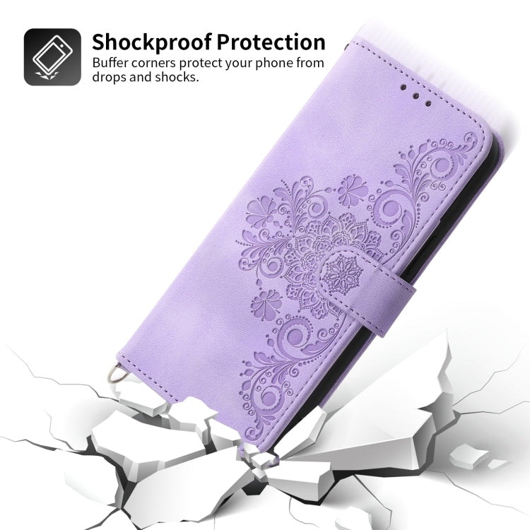 Skin Feel Flowers Embossed Wallet Leather Phone Case, For Realme 11 Pro 5G / 11 Pro+ 5G
