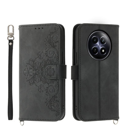 Skin Feel Flowers Embossed Wallet Leather Phone Case, For Realme 16T 5G, For Realme C100 4G, For Realme 16 5G, For Realme C85 5G / Realme 15x 5G, For Realme C85 Pro 4G, For Realme 15 5G / Realme 15 Pro 5G, For Realme 14 / Realme P3 5G, For Realme 14 Pr...