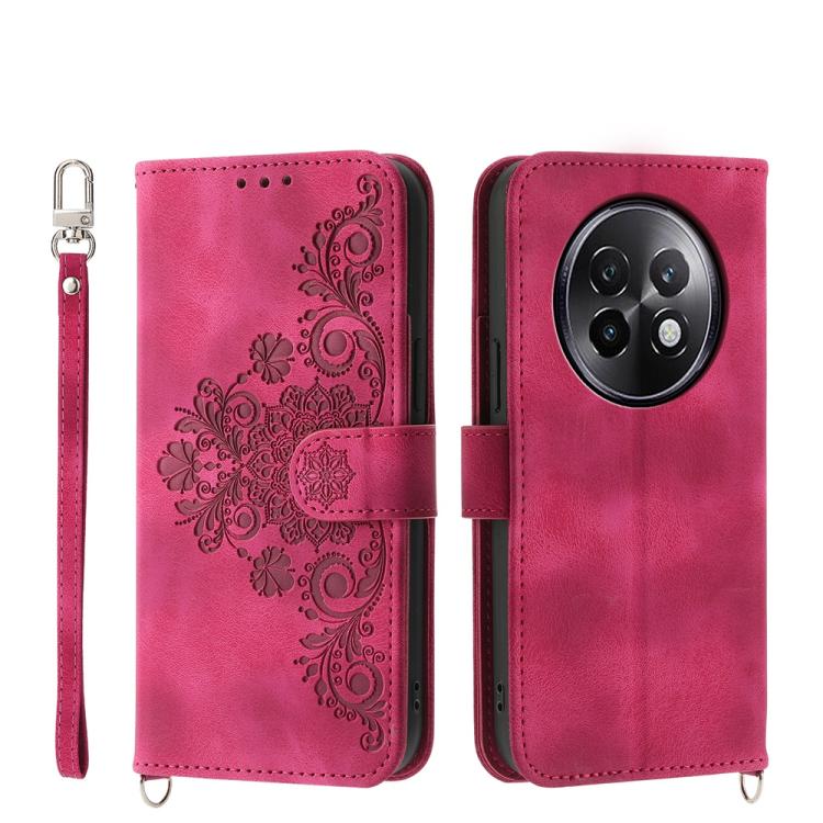 Skin Feel Flowers Embossed Wallet Leather Phone Case, For Realme 16T 5G, For Realme C100 4G, For Realme 16 5G, For Realme C85 5G / Realme 15x 5G, For Realme C85 Pro 4G, For Realme 15 5G / Realme 15 Pro 5G, For Realme 14 / Realme P3 5G, For Realme 14 Pr...