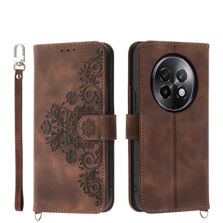 Skin Feel Flowers Embossed Wallet Leather Phone Case, For Realme 16T 5G, For Realme C100 4G, For Realme 16 5G, For Realme C85 5G / Realme 15x 5G, For Realme C85 Pro 4G, For Realme 15 5G / Realme 15 Pro 5G, For Realme 14 / Realme P3 5G, For Realme 14 Pr...