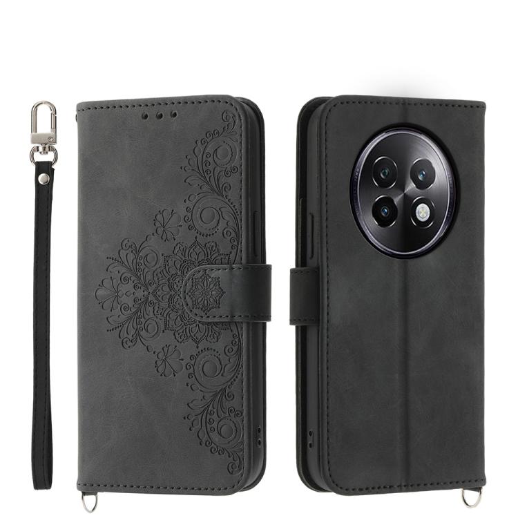 Skin Feel Flowers Embossed Wallet Leather Phone Case, For Realme 16T 5G, For Realme C100 4G, For Realme 16 5G, For Realme C85 5G / Realme 15x 5G, For Realme C85 Pro 4G, For Realme 15 5G / Realme 15 Pro 5G, For Realme 14 / Realme P3 5G, For Realme 14 Pr...