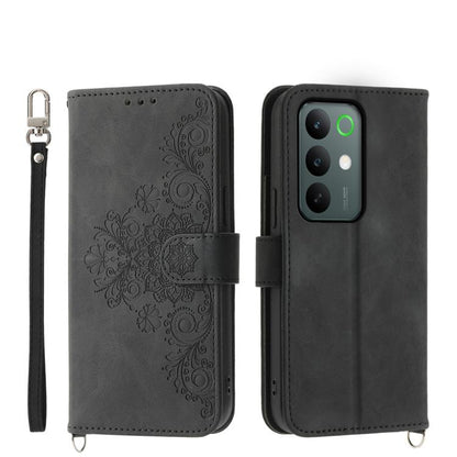 Skin Feel Flowers Embossed Wallet Leather Phone Case, For Realme 16T 5G, For Realme C100 4G, For Realme 16 5G, For Realme C85 5G / Realme 15x 5G, For Realme C85 Pro 4G, For Realme 15 5G / Realme 15 Pro 5G, For Realme 14 / Realme P3 5G, For Realme 14 Pr...