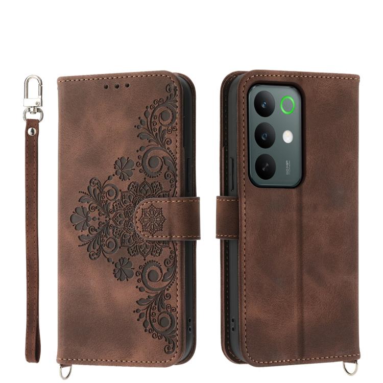 Skin Feel Flowers Embossed Wallet Leather Phone Case, For Realme 16T 5G, For Realme C100 4G, For Realme 16 5G, For Realme C85 5G / Realme 15x 5G, For Realme C85 Pro 4G, For Realme 15 5G / Realme 15 Pro 5G, For Realme 14 / Realme P3 5G, For Realme 14 Pr...