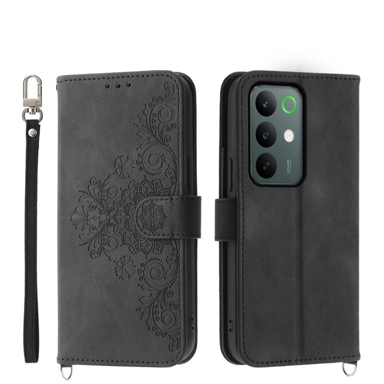 Skin Feel Flowers Embossed Wallet Leather Phone Case, For Realme 16T 5G, For Realme C100 4G, For Realme 16 5G, For Realme C85 5G / Realme 15x 5G, For Realme C85 Pro 4G, For Realme 15 5G / Realme 15 Pro 5G, For Realme 14 / Realme P3 5G, For Realme 14 Pr...