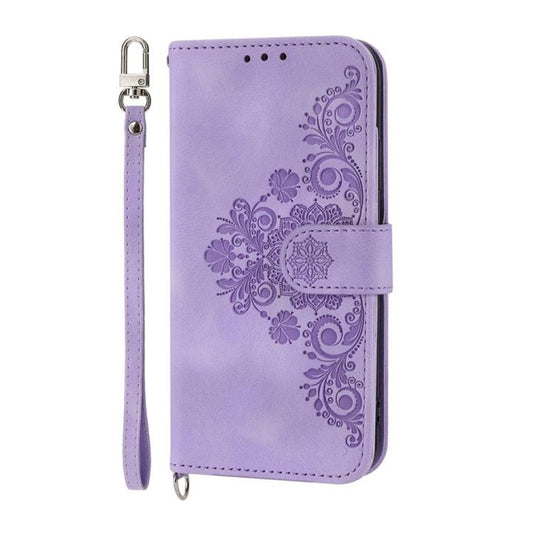 Skin Feel Flowers Embossed Wallet Leather Phone Case, For Realme 16T 5G, For Realme C100 4G, For Realme 16 5G, For Realme C85 5G / Realme 15x 5G, For Realme C85 Pro 4G, For Realme 15 5G / Realme 15 Pro 5G, For Realme 14 / Realme P3 5G, For Realme 14 Pr...