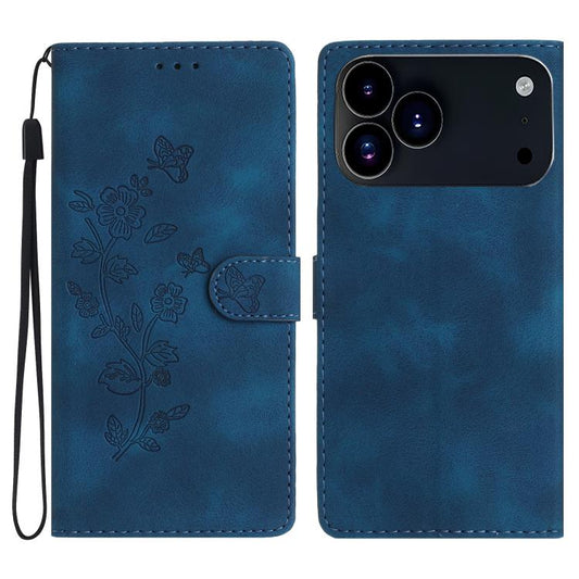 Flower Butterfly Embossing Pattern Leather Phone Case, For iPhone 18 Pro / 17 Pro, For iPhone 18 Pro Max / 17 Pro Max, For iPhone 16e / 17e, For iPhone 17, For iPhone Air, For iPhone 16 Pro Max, For iPhone 16 Pro, For iPhone 16 Plus, For iPhone 16     ...