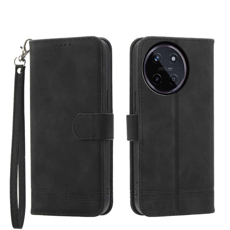 Dierfeng Dream Line TPU Hybrid PU Leather Phone Case, For Realme C100 4G, For Realme 16 5G, For Realme C85 5G / Realme 15x 5G, For Realme C85 Pro 4G, For Realme 15T 5G, For Realme 15 5G / Realme 15 Pro 5G, For Realme 14 / Realme P3 5G, For Realme 14 Pr...