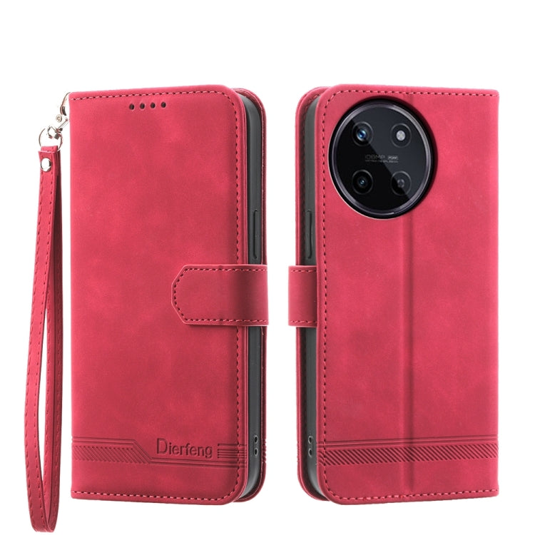 Dierfeng Dream Line TPU Hybrid PU Leather Phone Case, For Realme C100 4G, For Realme 16 5G, For Realme C85 5G / Realme 15x 5G, For Realme C85 Pro 4G, For Realme 15T 5G, For Realme 15 5G / Realme 15 Pro 5G, For Realme 14 / Realme P3 5G, For Realme 14 Pr...