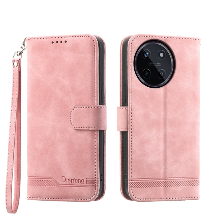 Dierfeng Dream Line TPU Hybrid PU Leather Phone Case, For Realme C100 4G, For Realme 16 5G, For Realme C85 5G / Realme 15x 5G, For Realme C85 Pro 4G, For Realme 15T 5G, For Realme 15 5G / Realme 15 Pro 5G, For Realme 14 / Realme P3 5G, For Realme 14 Pr...
