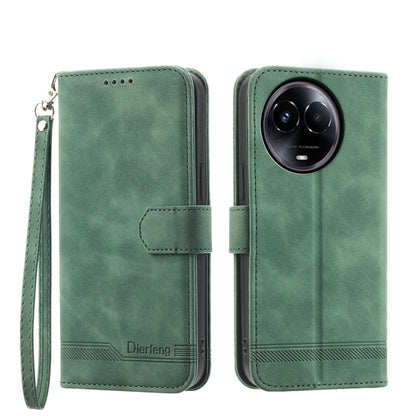 Dierfeng Dream Line TPU Hybrid PU Leather Phone Case, For Realme 11 5G, For Realme 11 Pro 5G / 11 Pro+ 5G