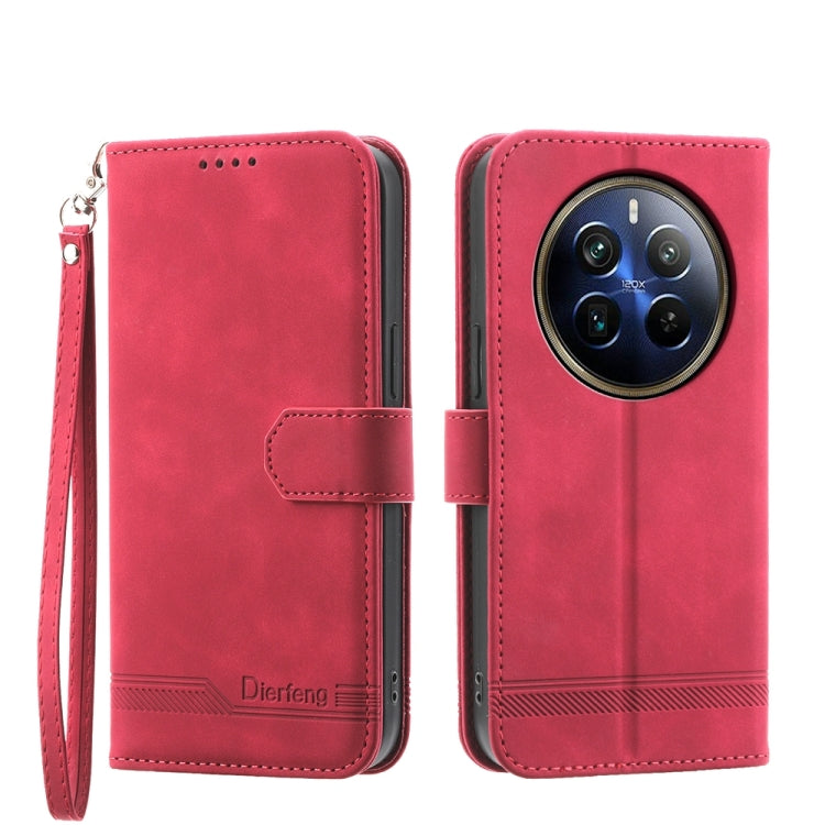 Dierfeng Dream Line TPU Hybrid PU Leather Phone Case, For Realme C100 4G, For Realme 16 5G, For Realme C85 5G / Realme 15x 5G, For Realme C85 Pro 4G, For Realme 15T 5G, For Realme 15 5G / Realme 15 Pro 5G, For Realme 14 / Realme P3 5G, For Realme 14 Pr...