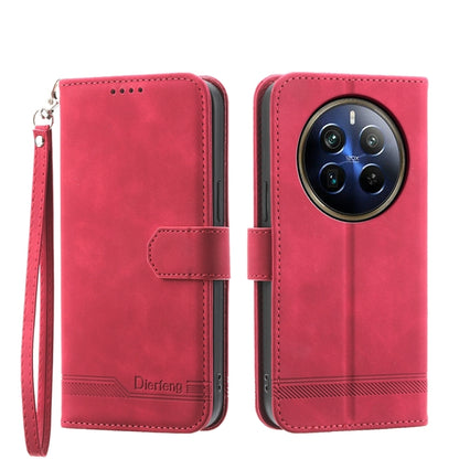 Dierfeng Dream Line TPU Hybrid PU Leather Phone Case, For Realme C100 4G, For Realme 16 5G, For Realme C85 5G / Realme 15x 5G, For Realme C85 Pro 4G, For Realme 15T 5G, For Realme 15 5G / Realme 15 Pro 5G, For Realme 14 / Realme P3 5G, For Realme 14 Pr...