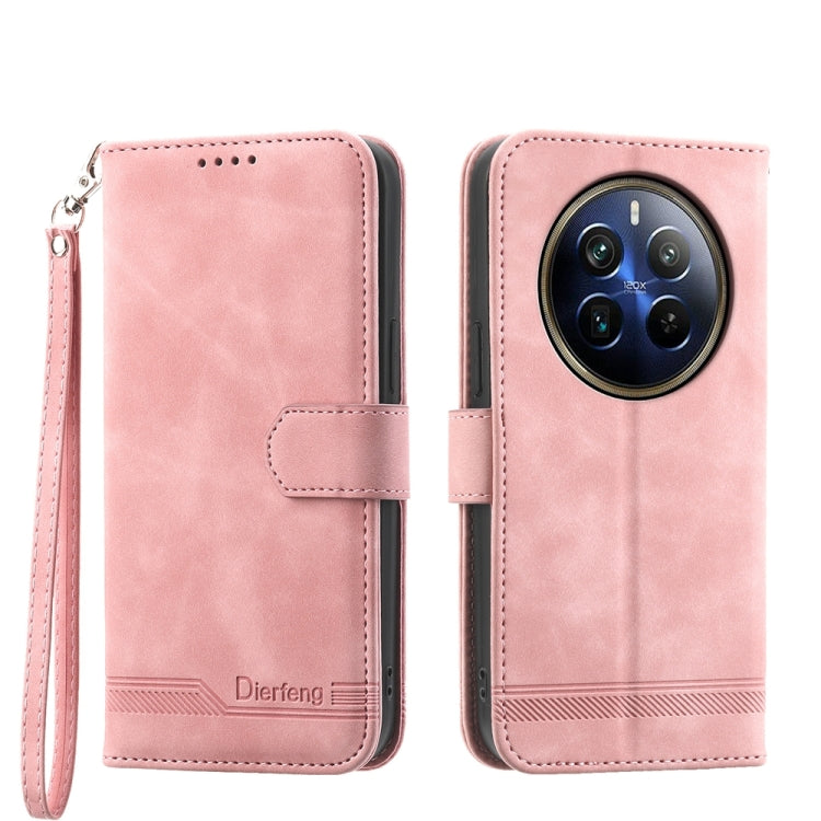 Dierfeng Dream Line TPU Hybrid PU Leather Phone Case, For Realme C100 4G, For Realme 16 5G, For Realme C85 5G / Realme 15x 5G, For Realme C85 Pro 4G, For Realme 15T 5G, For Realme 15 5G / Realme 15 Pro 5G, For Realme 14 / Realme P3 5G, For Realme 14 Pr...