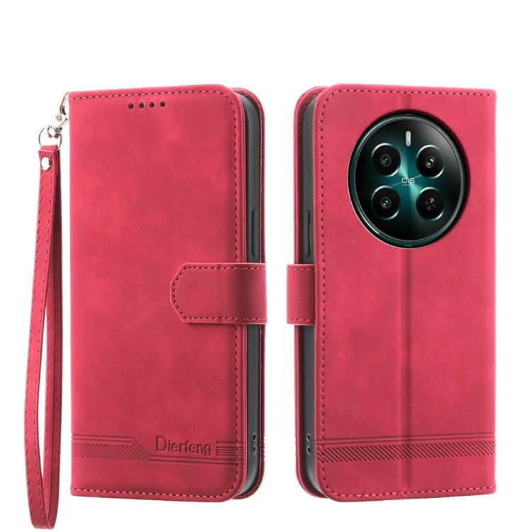 Dierfeng Dream Line TPU Hybrid PU Leather Phone Case, For Realme C100 4G, For Realme 16 5G, For Realme C85 5G / Realme 15x 5G, For Realme C85 Pro 4G, For Realme 15T 5G, For Realme 15 5G / Realme 15 Pro 5G, For Realme 14 / Realme P3 5G, For Realme 14 Pr...