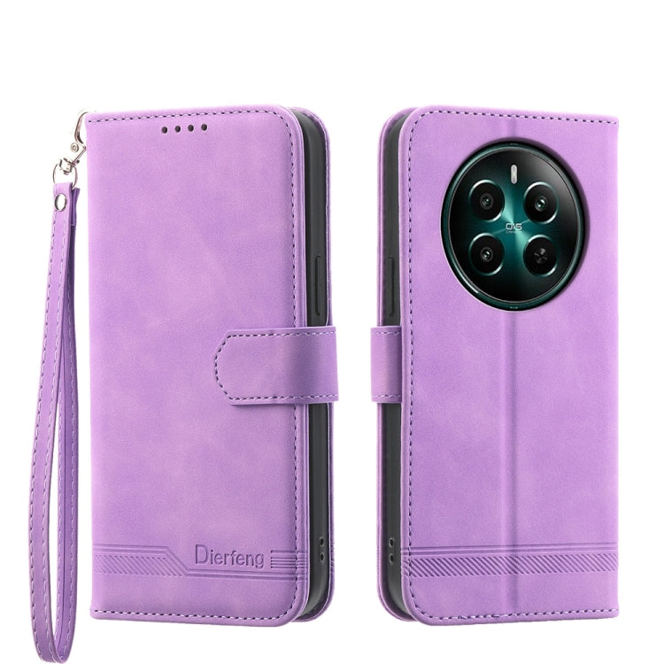 Dierfeng Dream Line TPU Hybrid PU Leather Phone Case, For Realme C100 4G, For Realme 16 5G, For Realme C85 5G / Realme 15x 5G, For Realme C85 Pro 4G, For Realme 15T 5G, For Realme 15 5G / Realme 15 Pro 5G, For Realme 14 / Realme P3 5G, For Realme 14 Pr...